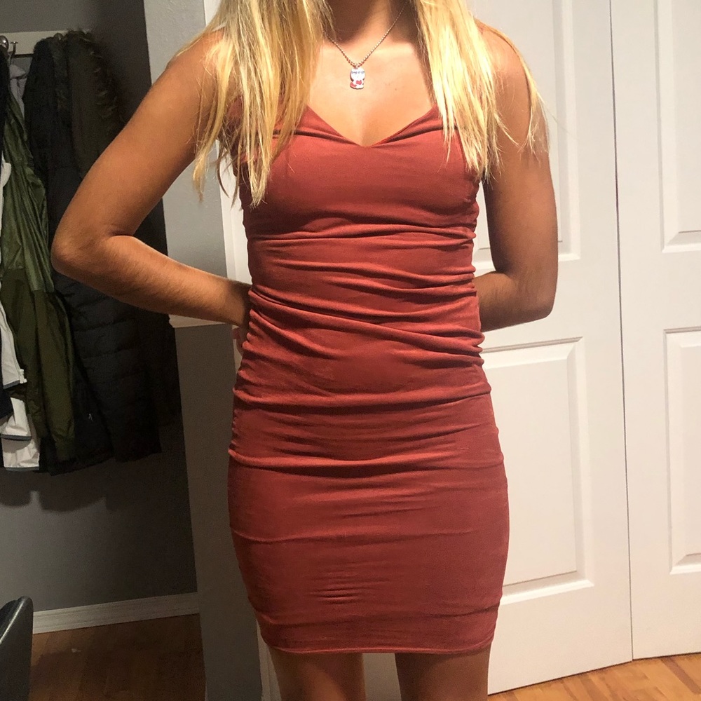 Maroonish colored dress